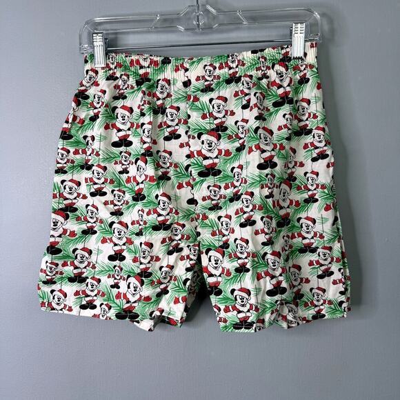 Vtg NOS Disney Mickey Mouse Christmas Seasons Greetings Boxer Shorts Men's Sz M - Picture 9 of 12